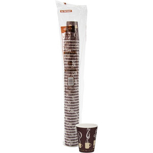 Solo ThermoGuard 8 oz Double Walled Paper Hot Cups - 8 fl oz - Multi - Paper, Polyethylene - Hot Drink, Beverage Product Image 