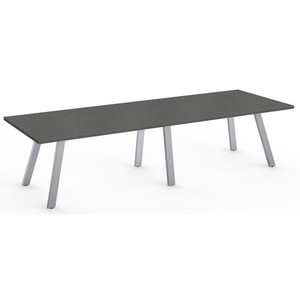 Special-T AIM XL Conference Table - Steel Mesh Top - Dual Pitched Base - 108" Table Top Length x 42" Table Top Width - 29" Height - Assembly Required Product Image 