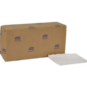 TORK Advanced Soft Masterfold Dispenser Napkin - 1 Ply - Masterfold - 12" Width x 17" Length - White - Fiber Product Image 