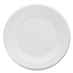 Dart Concorde Foam Plate, 10.25" dia, White, 125/Pack, 4 Packs/Carton View Product Image