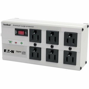 Tripp Lite series Isobar Premium Surge Protectors - Gray - NEMA 5-15P - 6 x NEMA 5-15R - 1440 VA - 3330 J Product Image 