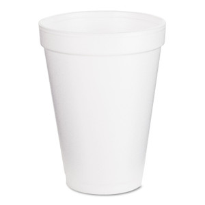Dart Foam Drink Cups, 12 oz, White, 25/Pack View Product Image