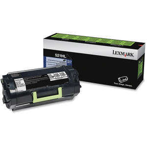 Lexmark Unison 521HL Original High Yield Laser Toner Cartridge - Black - 1 Each Product Image 