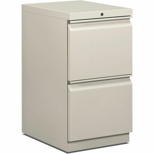 HON HBMP2F Pedestal - x 15" Width - 2 x File Drawer(s) - Finish: Light Gray Product Image 