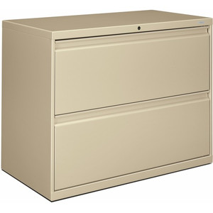 HON Brigade 800 H882 Lateral File - 28.4" Height x 36" Width x 19.3" Depth - 2 - Finish: Putty Product Image 