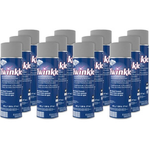 Twinkle Stainless Steel Cleaner/Polish - Ready-To-Use - 17 oz (1.06 lb) - Characteristic Scent - Film-free, Residue-free, Water Based, Lemon Scent, CFC-free - White Product Image 