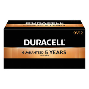 DURACELL COPPERTOP ALKALINE BATTERIES  9V  12/BX Product Image 
