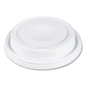 SOLO Cappuccino Dome Sipper Lids, Fits 12 oz to 24 oz Cups, White, 1,000/Carton (DCC16EL) View Product Image