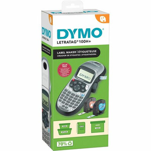 Dymo LetraTag 100H Plus Handheld Label Maker - Direct Thermal - 5 Font Size - Label - Silver - Handheld Product Image 