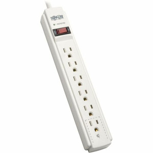 Tripp Lite series TLP606TAA 6-Outlet Surge Protector TAA Compliant - NEMA 5-15P - 6 x NEMA 5-15R - 6 ft Cord - 790 J Surge Energy - 120 V AC Voltage Product Image 