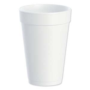 Dart Foam Drink Cups, 16 oz, White, 25/Bag, 40 Bags/Carton (DCC16J16) View Product Image