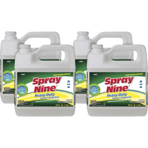 Spray Nine Heavy-Duty Cleaner/Degreaser w/Disinfectant - For Multi Surface - 128 fl oz (4 quart) - Recommended For: Soil Remover - Disinfectant - Clear Product Image 