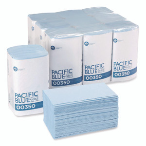 Georgia Pacific Professional Two-Ply Singlefold Auto Care Paper Wipers, 9.5 x 10.5, Blue, 250/Pack, 9 Packs/Carton Product Image 