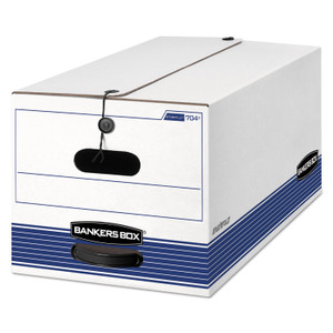 Bankers Box STOR/FILE Medium-Duty Strength Storage Boxes, Letter Files, 12" x 24.13" x 10.25", White, 20/Carton View Product Image