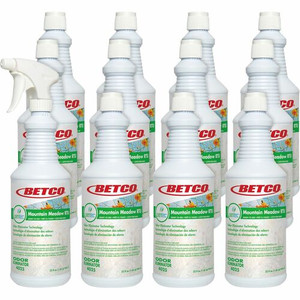 Betco SenTec Mountain Meadow Odor Eliminator - Ready-To-Use - 32 fl oz (1 quart) - Mountain Meadow Scent - Clear - (BET40257000CT) Product Image 