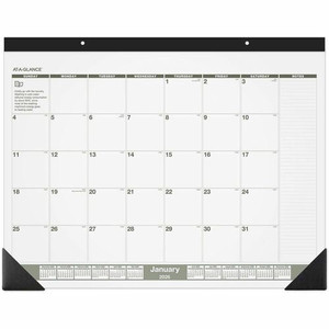 At-A-Glance Recycled Monthly Desk Pad, Standard, 22" x 17" - Standard - Julian Dates - Monthly - 12 Month - January 2026 to December 2026 Product Image 