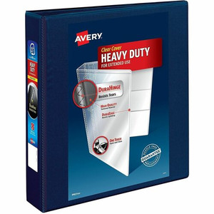 Avery Heavy-Duty View 3 Ring Binder - 1 1/2" Binder Capacity - Letter - 8 1/2" x 11" Sheet Size - 400 Sheet Capacity - 400 x 1.50" Ring(s) - (AVE79805) Product Image 