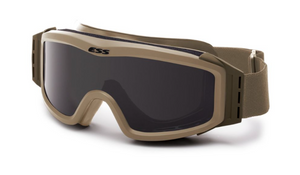 Eye Systems Safety Profile NVG Terrain Tan w/Clear & Smoke Gray Product Image 