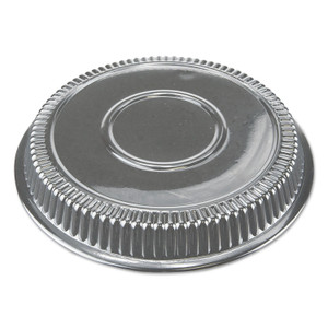 Durable Packaging Dome Lids for 9" Round Containers, 9" Diameter x 1"h, Clear, Plastic, 500/Carton (DPKP290500) View Product Image