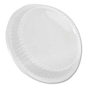 Durable Packaging Dome Lids for 8" Round Containers, 8" Diameter x 1.56"h, Clear, Plastic, 500/Carton (DPKP280500) View Product Image