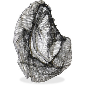 Genuine Joe Black Nylon Hair Net - Recommended for: Food Handling, Food Processing - Large - 21" Stretched Diameter - Contaminant Protection - Nylon - (GJO85135) Product Image 