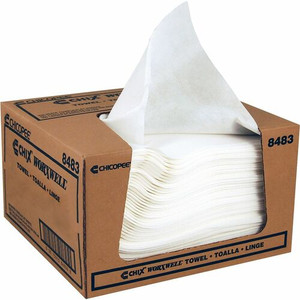 Chicopee Durawipe Shop Towels - Worxwell - Towel - 15" Length x 13.50" Width - Recommended For: Water Absorber, Oil Remover, Grime Remover - Heavy Duty, Washable, Absorbent, Machine Washable, Durable, Tear Resistant Product Image 