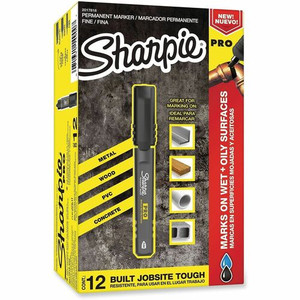 Sharpie PRO Fine Tip Permanent Markers - 0.7 mm Fine Marker Point - Black Ink Product Image 
