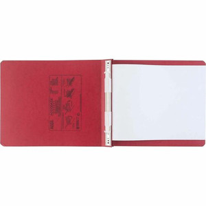 ACCO PRESSTEX Unburst Sheet Covers - 6" Binder Capacity - 9 1/2" x 11" Sheet Size - Executive Red - Recycled - Retractable Filing Hooks, Hanging System, Moisture Resistant, Water Resistant Product Image 