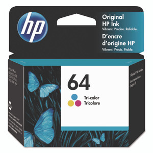 HP 64, (N9J89AN) Tri-Color Original Ink Cartridge View Product Image