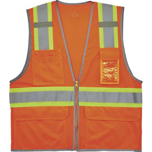 Ergodyne 8246Z Two-Tone Mesh Vest Type R, Class 2 - Recommended for: Baggage Handling - Large/Extra Large - (EGO24135) Product Image 