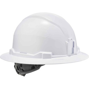 Ergodyne 8971 Full Brim Hard Hat - Recommended for: Construction, Utility, Oil & Gas, Construction, Forestry, Mining, General Purpose - Moisture, Odor, Sun, Rain, Overhead Falling Objects, Head, Eye, Neck Protection Product Image 