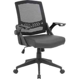 Boss Mesh Flip Arm Task Chair - Black Seat Color - Black Back Color - Black Frame Color - 5-star Base Product Image 