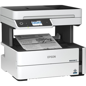 Epson WorkForce ST-M3000 Wireless Laser Multifunction Printer - Monochrome - Copier/Fax/Printer/Scanner - 1200 x 2400 dpi Print - Automatic Duplex Print - 251 sheets Input Product Image 