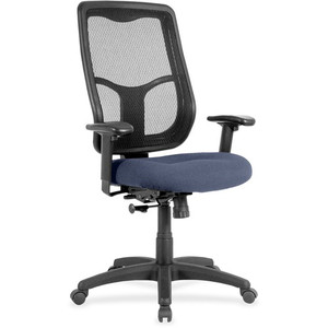 Eurotech Apollo High Back Synchro Task Chair - Ocean Seat Color - Fabric, Vinyl Seat Material - High Back - 5-star Base - Dillon Ocean Product Image 