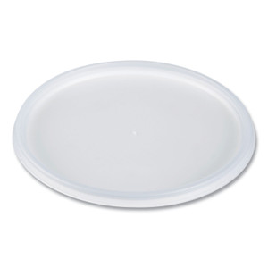 Dart Plastic Lids for Foam Containers, Flat, Vented, Fits 24 oz to 32 oz, Translucent, 100/Pack, 5 Packs/Carton View Product Image