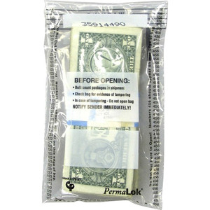 ControlTek PermaLOK Bundle Bags - 7.75" Length x 4.50" Width - Clear - Cash, Bill - 1000/Pack Product Image 