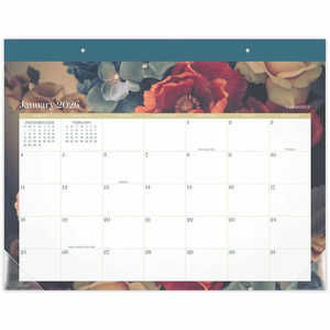 At-A-Glance Midnight Garden Monthly Desk Pad - Monthly - 12 Month - January 2026 to December 2026 - 1 Month Single Page Layout - 21 3/4" x 17" Sheet Size Product Image 