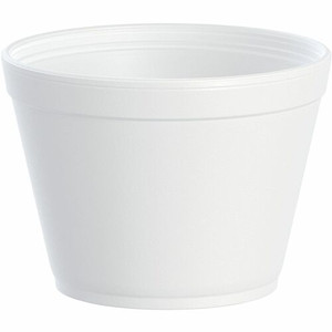 Dart J Cup 16 oz Foam Food Containers - 16 fl oz - Round - White - Foam - Sauce, Ice Cream Product Image 
