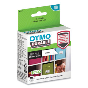 DYMO LW Durable Multi-Purpose Labels, 1" x 2.12", 160 Labels/Roll (DYM1976411) View Product Image