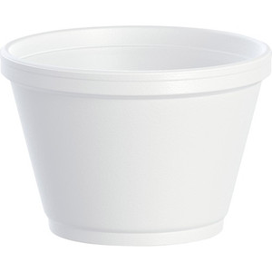 Dart Foam Food Containers - Serving - Disposable - White - Foam Body - 20 / Carton - (DCC6SJ12) Product Image 