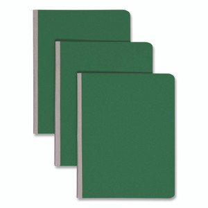 Smead Prong Fastener Pressboard Report Cover, Two-Piece Prong Fastener, 3" Capacity, 8.5 x 11, Green/Green Product Image 