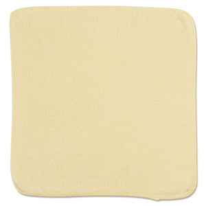 Rubbermaid Commercial Microfiber Cleaning Cloths, 12 x 12, Yellow, 24/Pack Product Image 
