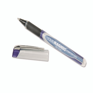 AbilityOne 7520015877795, SKILCRAFT Liquid Magnus Hybrid Gel Pen, Stick, Extra-Fine 0.5 mm, Blue Ink, Blue/Gray Barrel, 4/Pack Product Image 