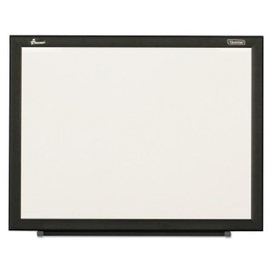AbilityOne 7110016511296, SKILCRAFT Non-Magnetic Melamine Dry Erase Board, 48" x 36", White Surface, Black Aluminum Frame Product Image 
