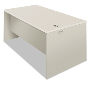 HON 38000 Series Desk Shell, 60" x 30" x 30", Light Gray/Silver (HON38932B9Q) View Product Image