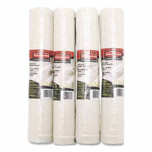 Rubbermaid Commercial Safti-Grip Latex-Free Vinyl Bath Mat, 14 x 22.5, White, 4/Carton Product Image 