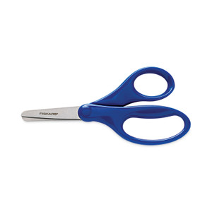 Fiskars Kids Scissors, Rounded Tip, 5" Long, 1.75" Cut Length, Straight Handles, Randomly Assorted Colors (FSK94167097J) View Product Image
