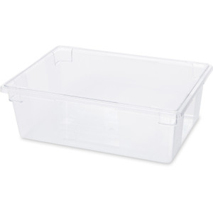 Rubbermaid Commercial Products Food Box, Plastic, 12-1/2 Gal Cap, 26"x18"x9", 6/CT, Clear (RCP3300CLECT) Product Image 