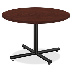 Lorell Round Invent Tabletop - Mahogany (LLR62574) Product Image 