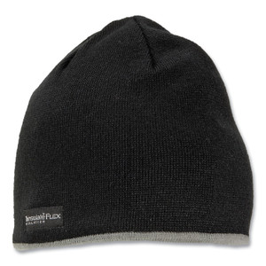 ergodyne N-Ferno 6818 Knit Winter Hat Fleece Lined, One Size Fits Most, Black Product Image 